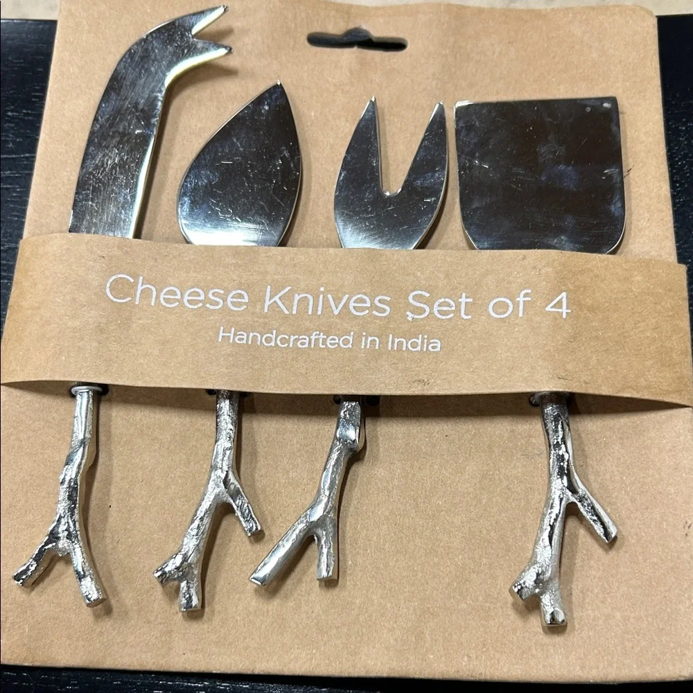 Kirklands Stainless Steel Cheese Knives Set. New.